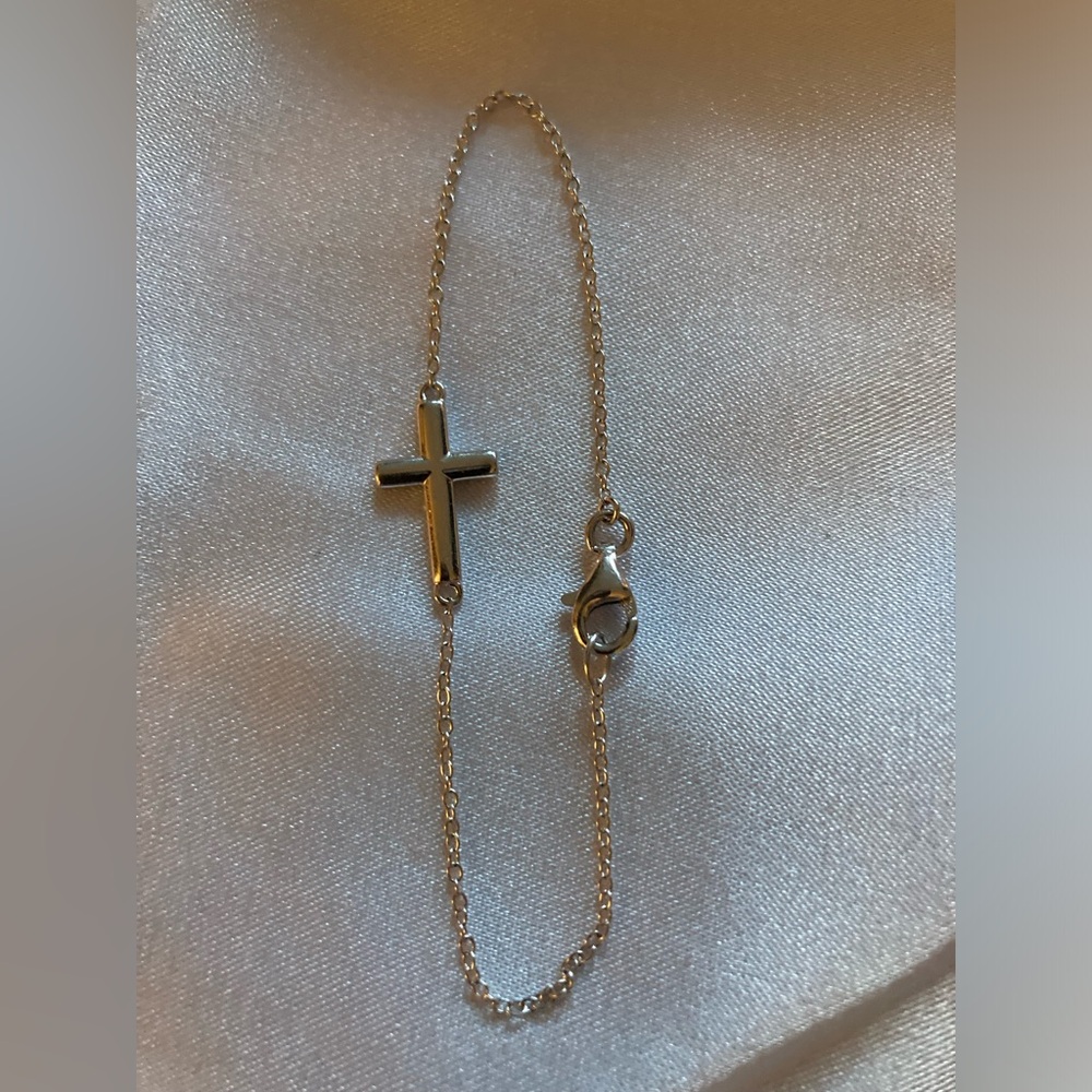 925 Silver Cross Bracelet